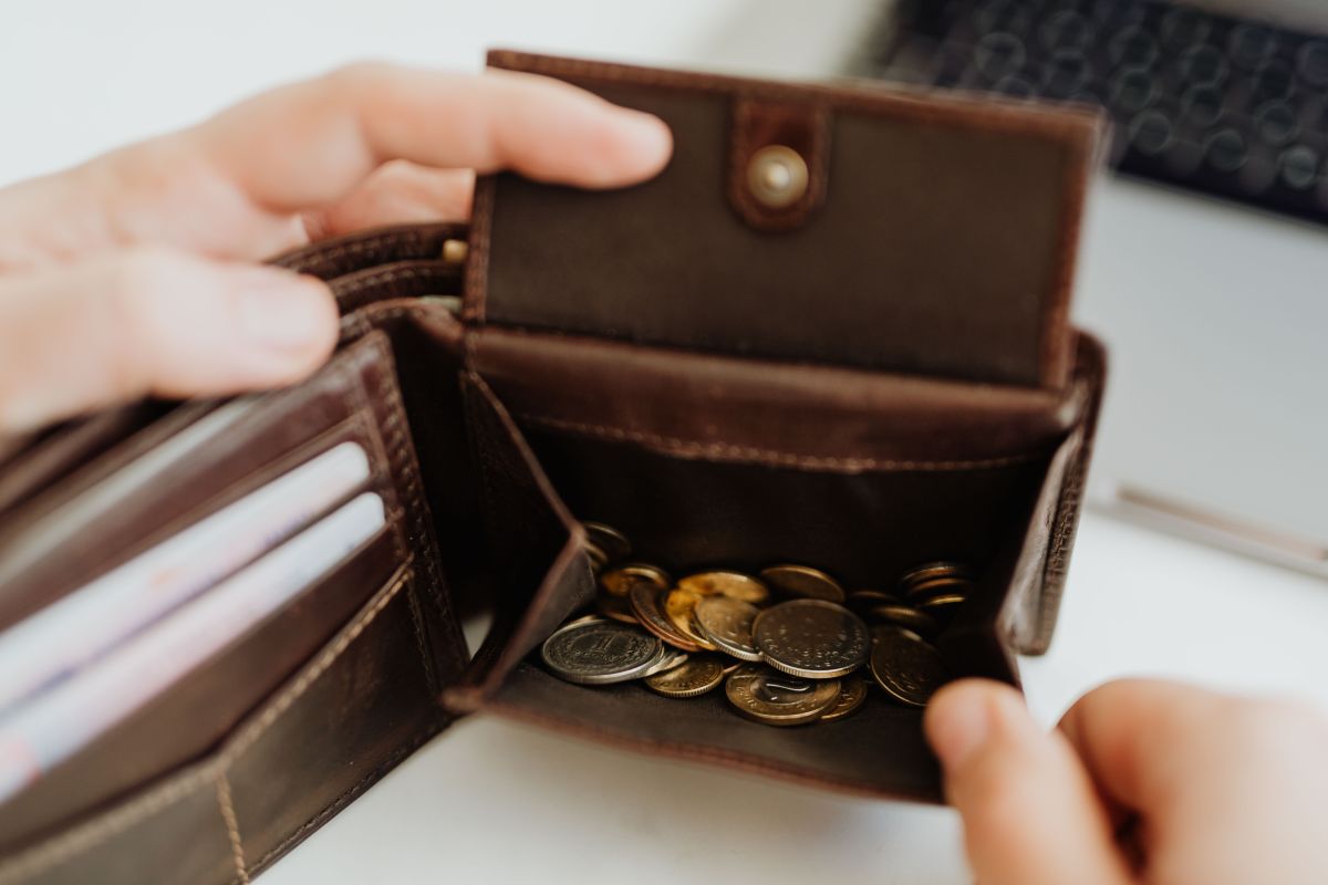 Monety w portfelu